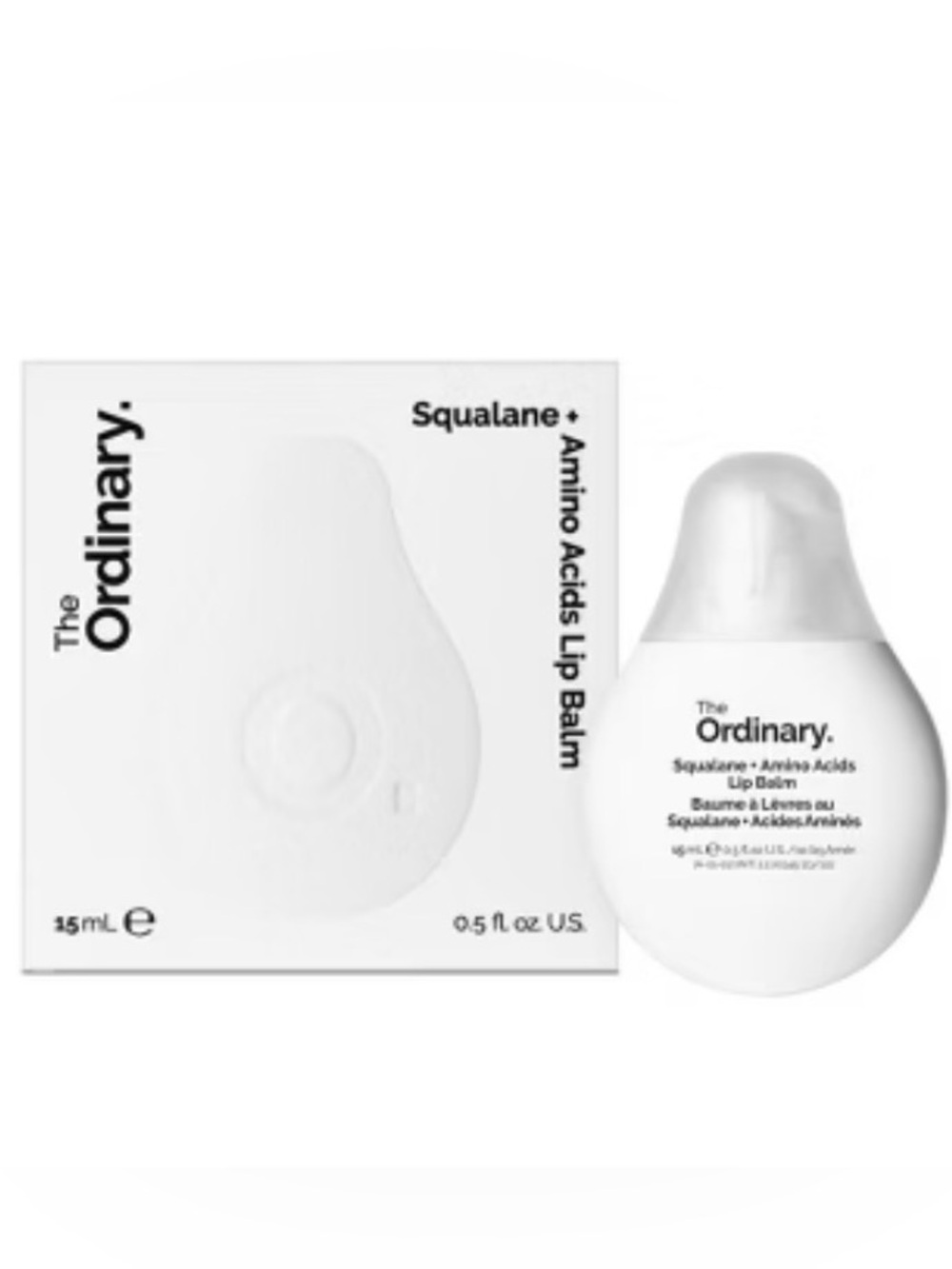 NEW The Ordinary Squalane + Amino Acid Lip Balm - 0.5 fl oz No Fragrance Added